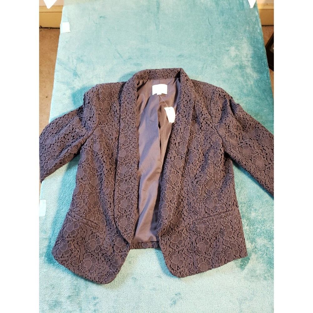 NWT - Loft Navy Lace Blazer - Size 10 - Picture 2 of 8